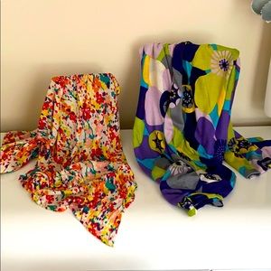 WRAPS/ SCARVES. (2 for one)
